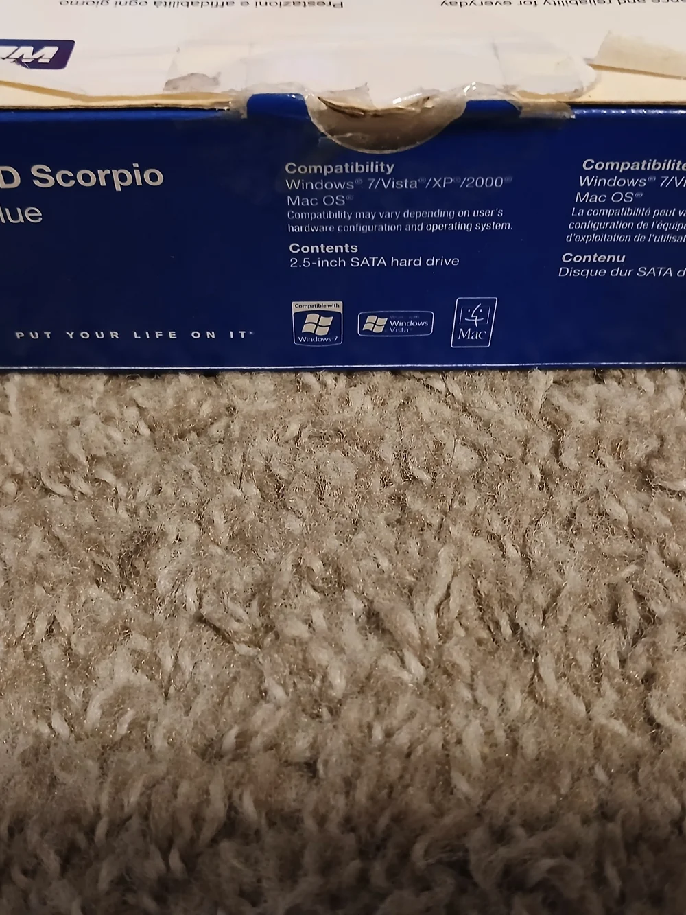 WD Scorpio Blue 500GB Notebook Hard Drive Brand New